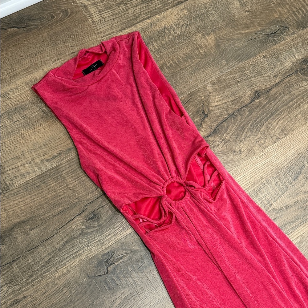 Zara Vibrant Pink Midi Dress